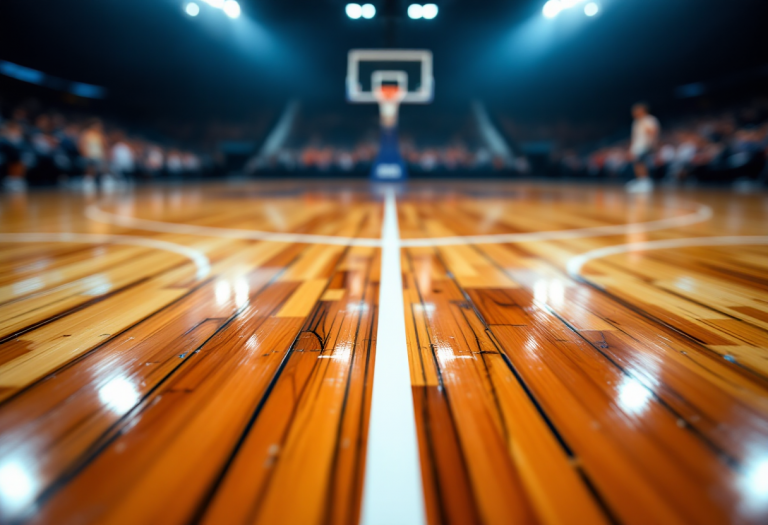 Michele Ruzzier in azione durante la 23^ giornata di LBA